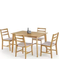Stoły z krzesłami - Zestaw Stół i 4 Krzesła Cordoba Halmar Jasny Dąb - miniaturka - grafika 1