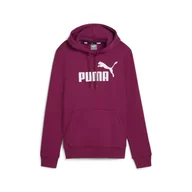 Bluzy sportowe damskie - Damska bluza z kapturem i logo Essentials FL PUMA Magenta Gleam Pink - miniaturka - grafika 1