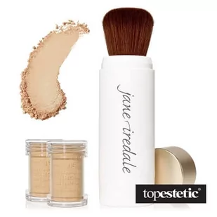 Jane Iredale Amazing Base Brush Sypki puder mineralny z pędzlem (kolor Light Beige) 5 g - Pudry do twarzy - miniaturka - grafika 1