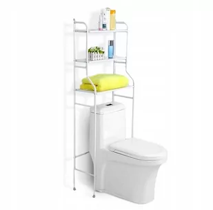 PÓŁKA NAD WC STOJAK DO ŁAZIENKI SZAFKA ŁAZIENKOWA BIAŁA 3 POZIOMY SEDES - Szafki łazienkowe PÓŁKA NAD WC STOJAK DO ŁAZIENKI SZAFKA ŁAZIENKOWA BIAŁA 3 POZIOMY SEDES - Szafki łazienkowe - miniaturka - grafika 1