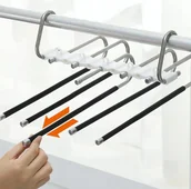 Wieszaki do szafy - Składany Wieszak Na Ubrania Do Szafy Czarny Nice Life - miniaturka - grafika 1