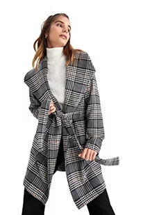 DeFacto damska kurtka przeciwdeszczowa – DeFacto płaszcz zimowy dla kobiet (szary, XXL), szary - Płaszcze damskie - miniaturka - grafika 1