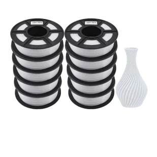 Filament PETG do drukarek 3D, średnica 1,75 mm, bez pęcherzyków powietrza, waga 10 kg, PETG WHITE 10 kg - Filamenty i akcesoria do drukarek 3D - miniaturka - grafika 1