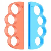 Gadżety dla graczy - Uchwyt bokserski JYS NS2298 do Nintendo Switch 2 Niebieski-pomarańczowy (2 szt.) - miniaturka - grafika 1