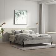 Łóżka - Lumarko Zagłówek łóżka, ścienny, szarość betonu, 240x1,5x80 cm - miniaturka - grafika 1