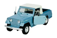 Samochody i pojazdy dla dzieci - WELLY OLD TIMER 1967 JEEP JEEPSTER COMMANDO PICKUP NIEBIESKI 1:34 43826 - miniaturka - grafika 1