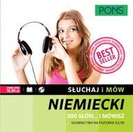 Książki do nauki języka niemieckiego - Pons Słuchaj i mów 500 słów i mówisz Słownictwo niemieckie A2/B1 z nagraniami Książka + CD praca zbiorowa - miniaturka - grafika 1