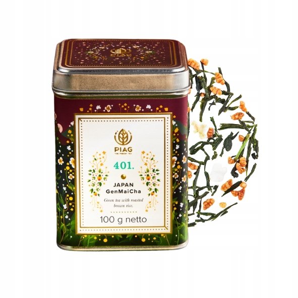 Piag Tea Japan GenMaiCha N°401 czarna herbata premium w puszce 100g
