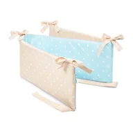 Ochraniacze do łóżeczka - Ochraniacz do łóżeczka lovely dots mint & beige - miniaturka - grafika 1