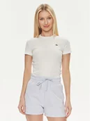 Koszulki i topy damskie - Lacoste T-Shirt TF5538 Biały Regular Fit - miniaturka - grafika 1