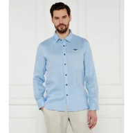 Koszule męskie - Aeronautica Militare Lniana koszula Regular Fit - miniaturka - grafika 1