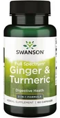 Suplementy naturalne - Full Spectrum Ginger & Turmeric (60 kaps.) - miniaturka - grafika 1