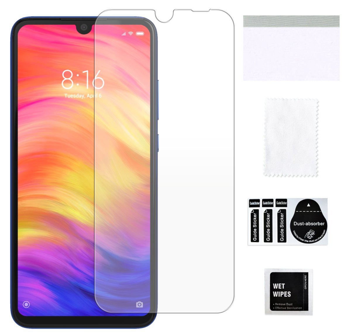 Szkło hybrydowe do XIAOMI REDMI NOTE 7 ochrona na ekran mocne trwałe szybka