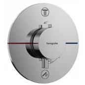 Baterie podtynkowe - HANSGROHE 15554000 ShowerSelect Comfort S Bateria termostatyczna, podtynkowa do 2 odbiorników Chrom - miniaturka - grafika 1
