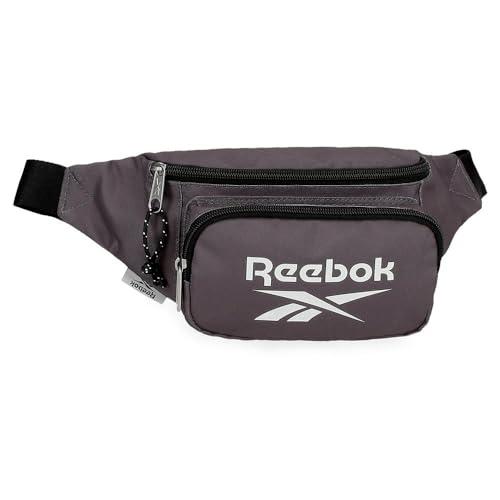 Reebok Boston Saszetka biodrowa z kieszenią szara 35x13x5 cm Poliester by Joumma Bags, Szary, 35x13x5 cms, Torba na pasek z kieszenią