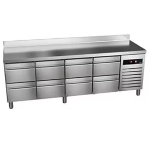 Stół chłodniczy z szufladami 2242x700x850mm ASBER GREEN LINE GTP-7-225-08 D - Stoły gastronomiczne - miniaturka - grafika 1