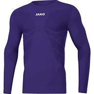 Koszulki sportowe męskie - JAKO Unisex dziecięca koszulka z długim rękawem Comfort 2.0 fioletowy liliowy XXS - miniaturka - grafika 1