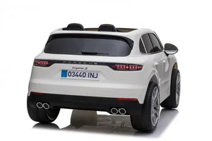 Pojazd Porsche Cayenne S Lakierowany Biały - Pojazdy elektryczne dla dzieci - miniaturka - grafika 7