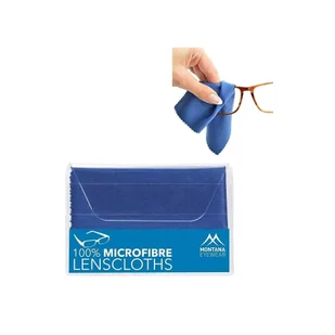 Ultradelikatna Ściereczka do okularów z mikrofibry w etui - granatowa - Akcesoria do okularów - miniaturka - grafika 1