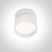 Lampy sufitowe - Atlas biała oprawa natynkowa LED 7W 3000K IP40 12106L/W/W OneLight - miniaturka - grafika 1