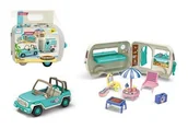 Akcesoria dla lalek - Auto z Przyczepą kempingową z akcesoriami 8326 - miniaturka - grafika 1