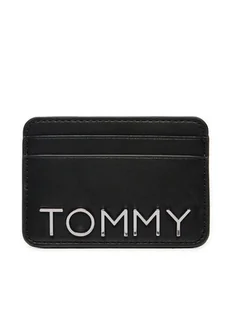 Tommy Jeans Etui na karty kredytowe AW0AW16491 Czarny - Etui na dokumenty i karty - miniaturka - grafika 1