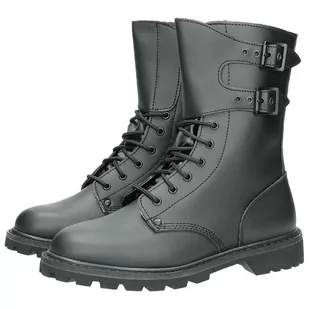 Mil-Tec Franz.Buty bojowe Act.Leather m. Schn, czarny, 39 eu - Moda i Uroda OUTLET - miniaturka - grafika 1