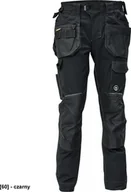 Odzież robocza - CERVA DAYBORO spodnie - męskie spodnie robocze, odblaskowe elementy, 100 % TRIFIBETEX - czarny 52 - miniaturka - grafika 1