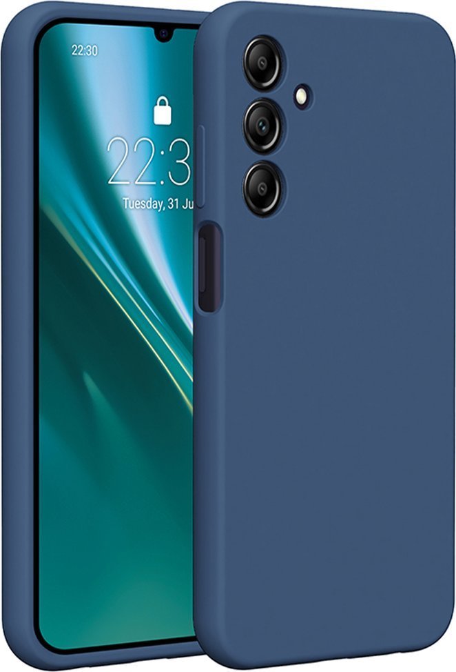 Etteri Nakładka Etteri Silicone Case do Samsung Galaxy A25 5G global ciemnoniebieska