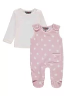 Śpiochy dla niemowląt - Komplet dziewczęcy, Bluzka z długim rękawem, Śpiochy, biało-różowy, Kanz - miniaturka - grafika 1