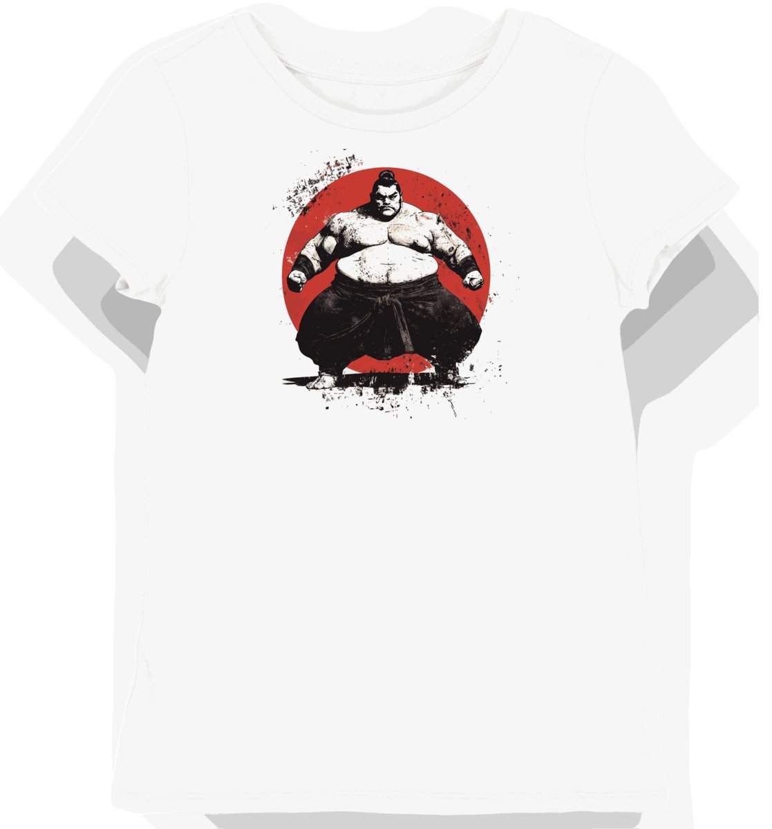 Koszulka damska biała z motywem sportowym sumo M