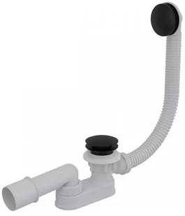 Alca plast SYFON WANNOWY L 57 CM + CLIK/CLAK , CZARNY-MAT AQ/A507BLACK - Syfony - miniaturka - grafika 1