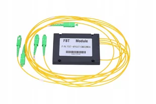 ExtraLink 1:4 FBT COUPLER 70:10:10:10 SC/APC 2.0MM 1M ABS BOX EX.0639 - Pozostałe akcesoria sieciowe - miniaturka - grafika 1