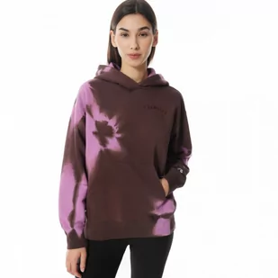 Damska bluza dresowa nierozpinana z kapturem Champion Rochester Hooded Sweatshirt - bordowa - CHAMPION - Bluzy sportowe damskie - miniaturka - grafika 1
