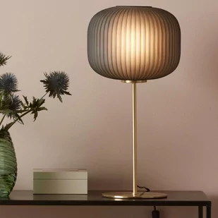 Markslojd Sober 107820 Lampa stołowa lampka 1x60W E27 mosiądz/szary - Lampy stojące - miniaturka - grafika 1