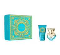 Zestawy perfum damskich - Versace Pour Femme Dylan Turquoise - Zestaw- Woda toaletowa 30ml+ Zel do ciala 50ml , Zestaw podarunkowy, 30ml - miniaturka - grafika 1