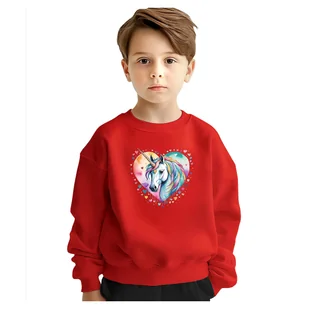 BLUZA DZIECIĘCA JEDNOROŻEC UNICORN SERCE 122-128 DLA CHŁOPCA DZIEWCZYNKI - Bluzy dla dziewczynek BLUZA DZIECIĘCA JEDNOROŻEC UNICORN SERCE 122-128 DLA CHŁOPCA DZIEWCZYNKI - Bluzy dla dziewczynek - miniaturka - grafika 1