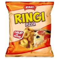 Chipsy - Rymut Ringi kukurydziane o smaku pizzy 20g - miniaturka - grafika 1
