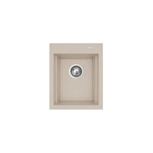 Maidsink Argos 1B1D 39 x 48 cm beż piaskowy - Zlewozmywaki - miniaturka - grafika 1