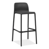 Taborety i hokery - Nardi Stołek barowy Faro antracytowy - miniaturka - grafika 1