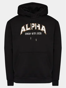 Alpha Industries Bluza College 146331 Czarny Regular Fit - Bluzy męskie - miniaturka - grafika 1