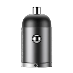 Baseus Tiny Star PPS mini ładowarka samochodowa USB Typ C 30W Quick Charge 3.0 PD 3.0 + kabel USB Typ C / Lightning 1m szary (TZVCHX-0G) - Ładowarki samochodowe - miniaturka - grafika 9