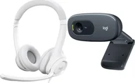 Słuchawki - Logitech H390 Off White 981-001286 + C270 960-001063 - miniaturka - grafika 1