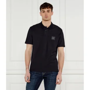 Armani Exchange Polo Regular Fit pique - Koszule męskie - miniaturka - grafika 1