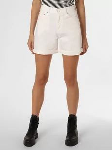 Calvin Klein - Damskie krótkie spodenki jeansowe, biały - Spodenki damskie - miniaturka - grafika 1