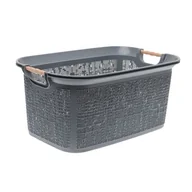 Kosze na bieliznę - Kosz na pranie Tonga 30 l szary - miniaturka - grafika 1