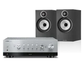 Zestawy stereo - Yamaha R-N800A (srebrny) + 606 S3 (czarny) - miniaturka - grafika 1