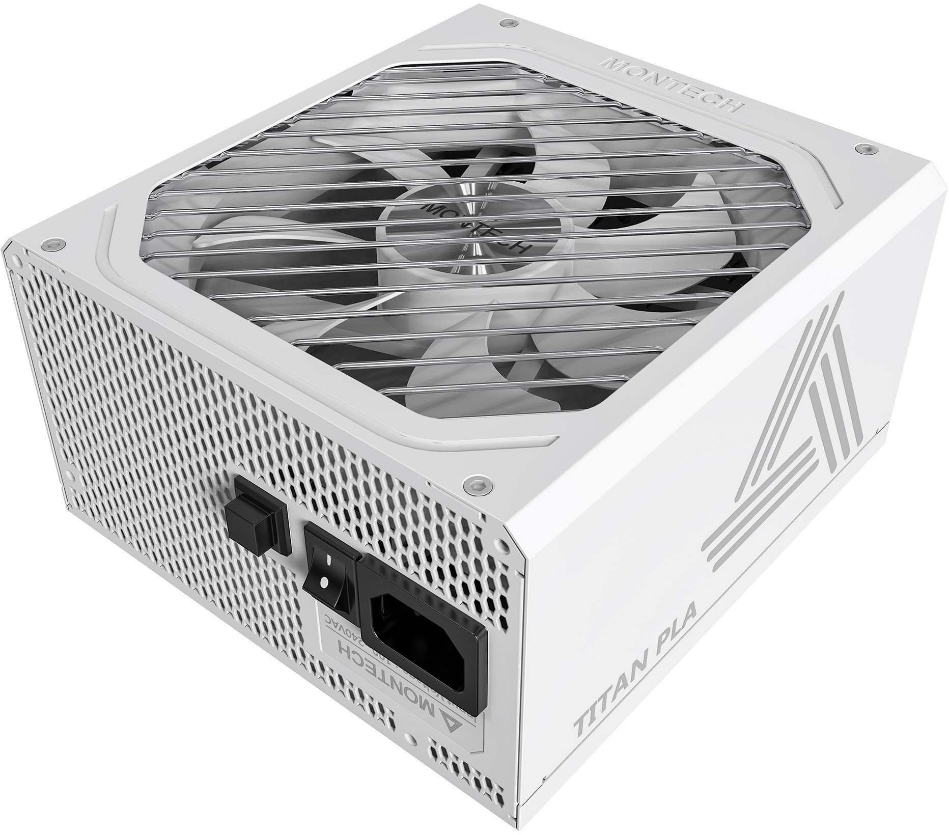 Montech Titan PLA 850W - 80 PLUS & Cybenetics Platinum, modular, PCIe 5.1 - 850 Watt, weiß