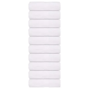 vidaXL Ręczniki, 10 szt., białe, 15x21 cm, 360 g/m², bawełna 100% - Ręczniki - miniaturka - grafika 1
