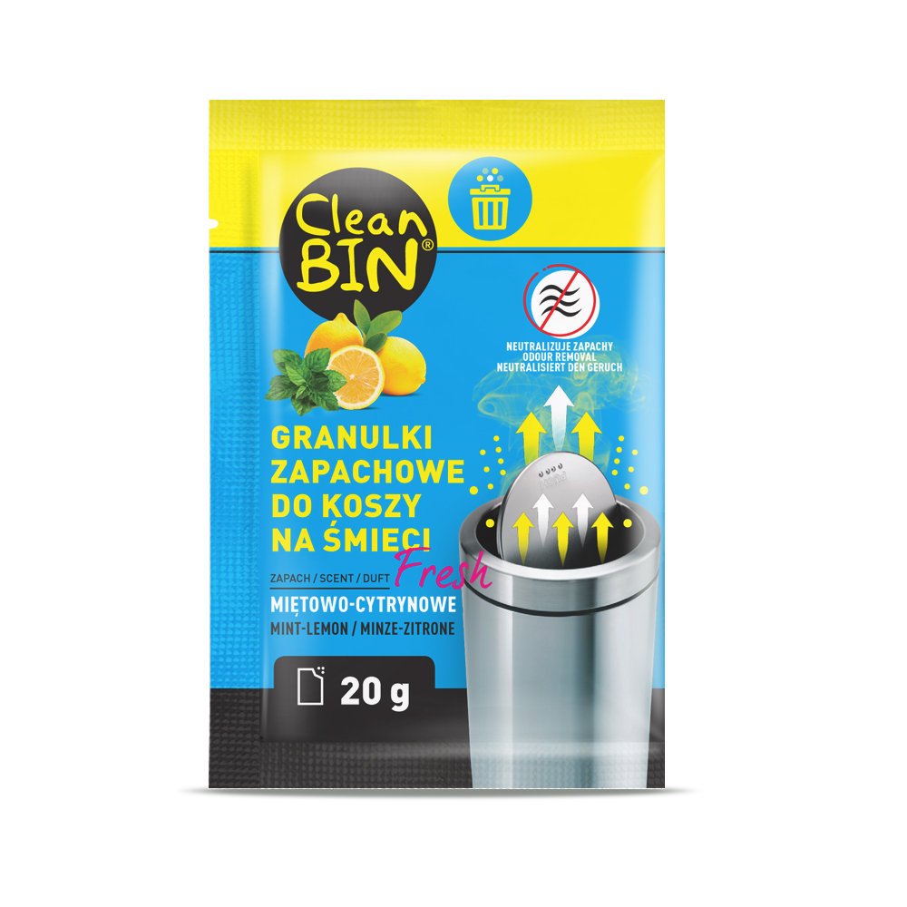 CLEANBIN Neutralizator POCHŁANIACZ zapachów do kosza na śmieci GRANULKI